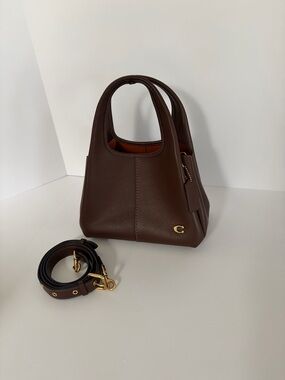 Coach Lana Shoulder Bag 23 Maple/Brass with Crossbody Strap